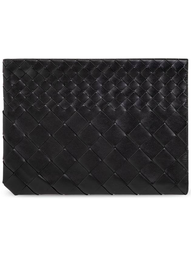 Intrecciato Clutch Bag Black - BOTTEGA VENETA - BALAAN 2