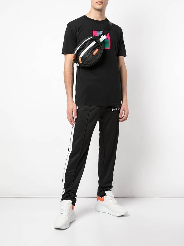 Floppy Disk Print Cotton Short Sleeve T-Shirt Black - MARCELO BURLON - BALAAN 8