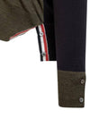 Men's Sustainable Classic Diagonal Wool Cardigan Med Grey - THOM BROWNE - BALAAN 5