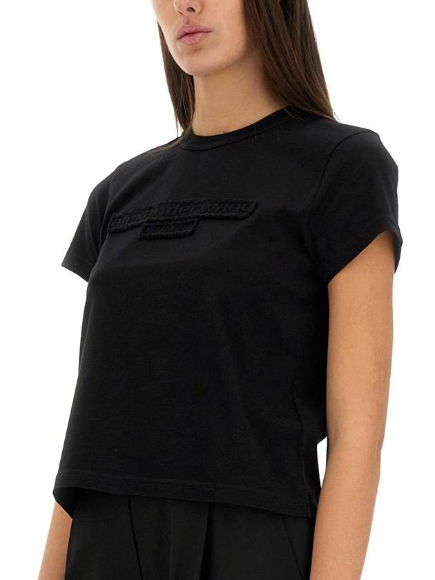 Alexander Wang Embossed Logo T-Shirt - ALEXANDER WANG - BALAAN 4