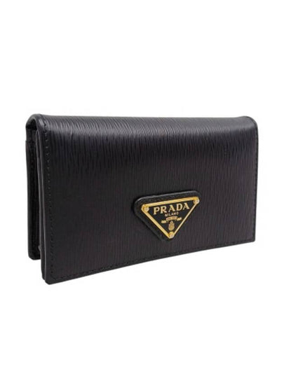 1MC122 Vitello Move gold triangle logo card wallet - PRADA - BALAAN 2