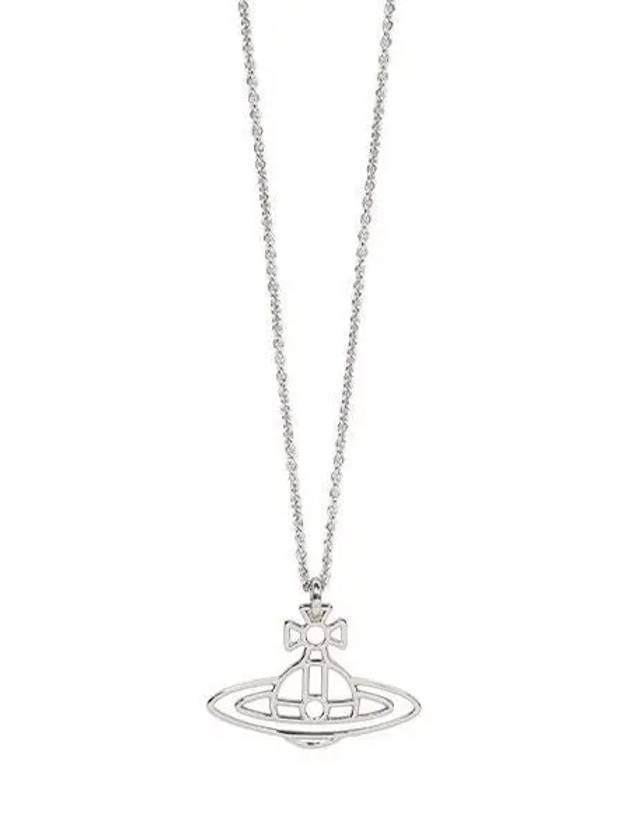 Thin Lines Flat ORB Necklace Silver - VIVIENNE WESTWOOD - BALAAN 2