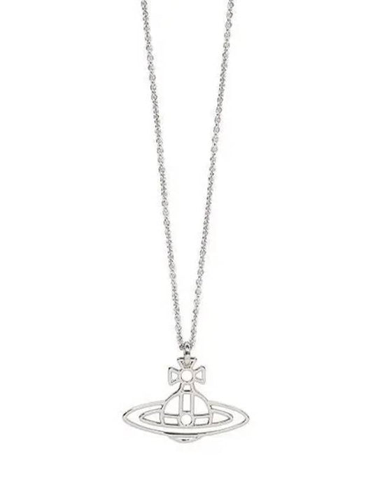 Thin Lines Flat ORB Necklace Silver - VIVIENNE WESTWOOD - BALAAN 2