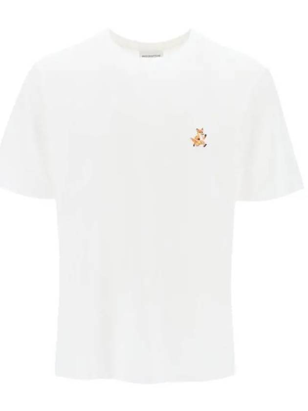 Speedy Fox Patch Comfort Short Sleeve T-Shirt White - MAISON KITSUNE - BALAAN 2