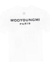 M243TS07701W Back Logo Cotton Short Sleeve T shirt White Women TR - WOOYOUNGMI - BALAAN 1