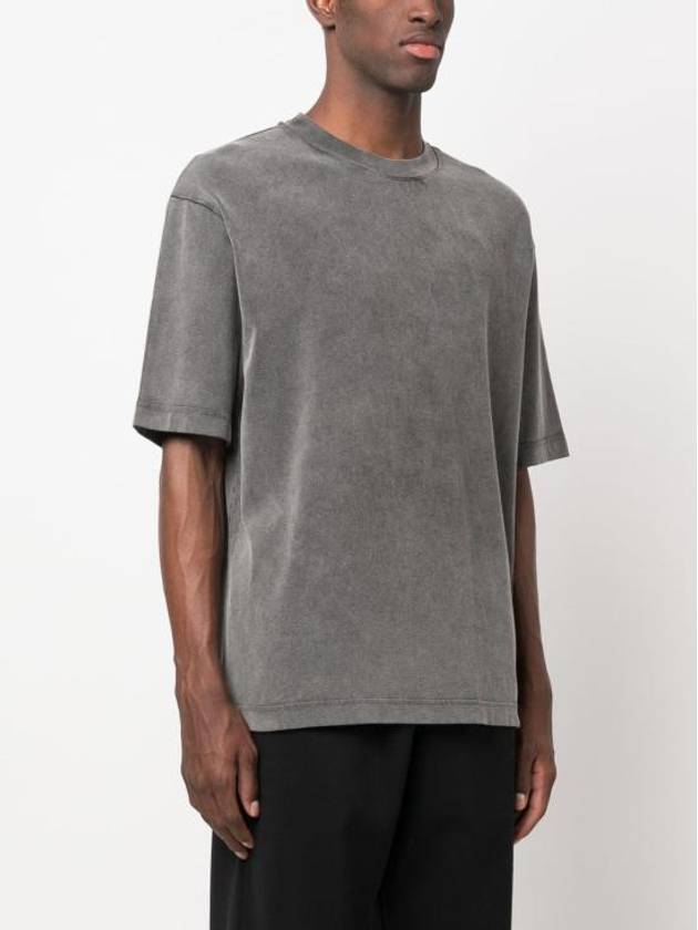 Back Logo Patch Crew Neck Short Sleeve T-Shirt Faded Black - ACNE STUDIOS - BALAAN 8