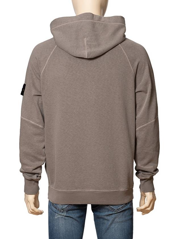 Compass Badge Cotton Hoodie Dove Grey - STONE ISLAND - BALAAN 4