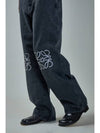 Anagram Baggy Jeans Black - LOEWE - BALAAN 3