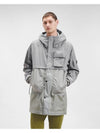 Goretex Infinium Lens Patch Parka Grey - CP COMPANY - BALAAN 5