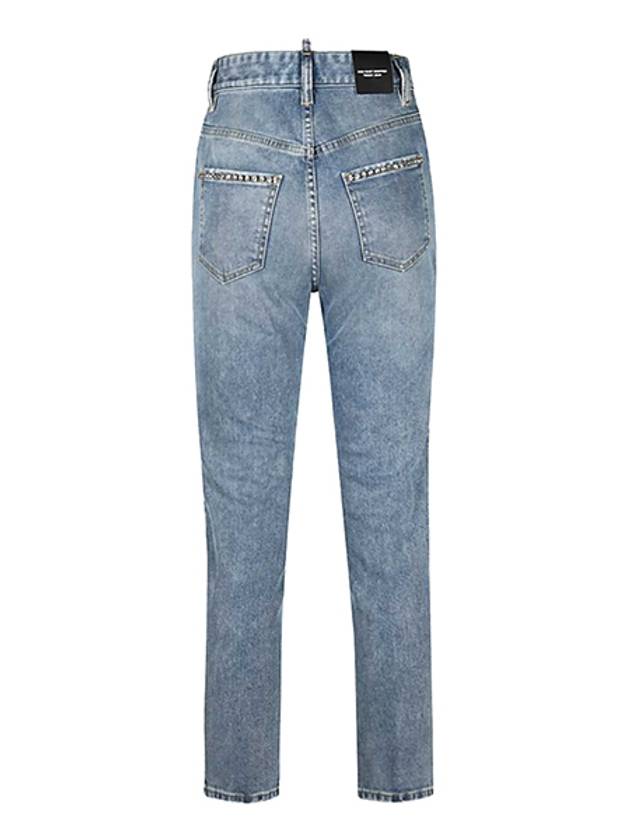 Women's High Waist Cropped Skinny Jeans - DSQUARED2 - BALAAN.