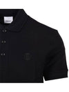 Men's Eddie Embroidered Logo Polo Shirt Black - BURBERRY - BALAAN 5