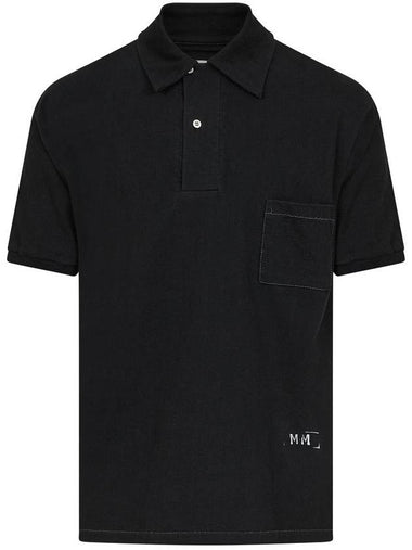 Maison Margiela Logo-Print Polo Shirt - MAISON MARGIELA - BALAAN 1