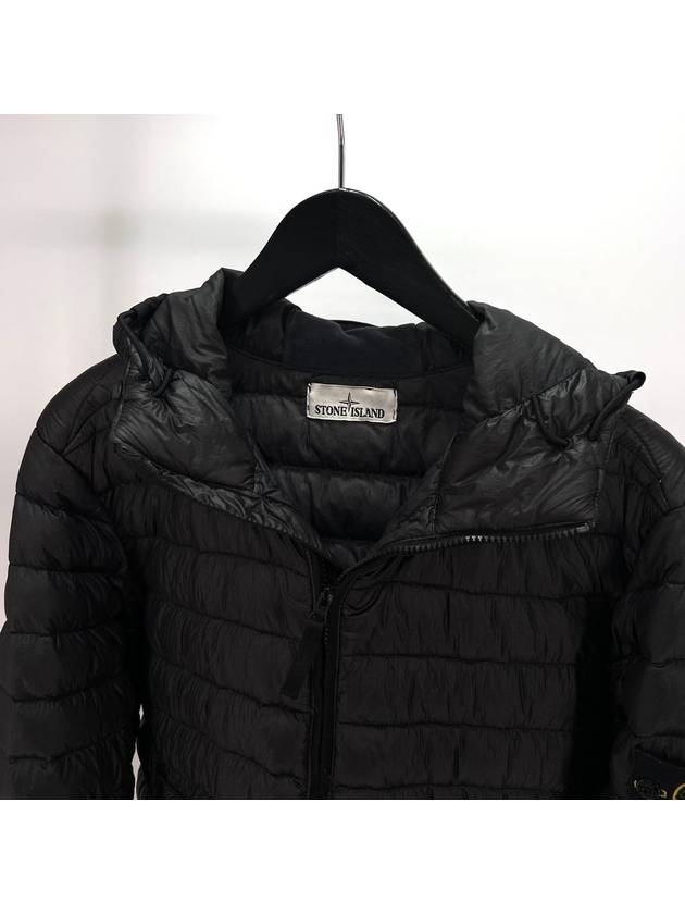 Lightweight padded hooded jacket black L size - STONE ISLAND - BALAAN 4