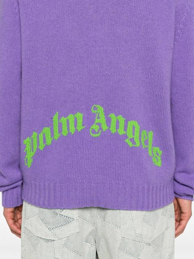 Curved logo sweater - PALM ANGELS - BALAAN 5