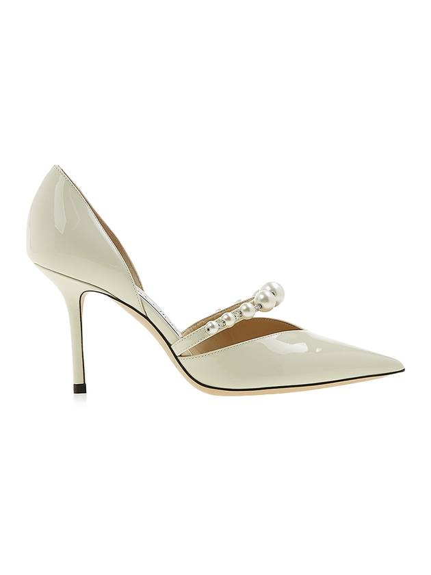 Aurelie 85 Pearl Patent Leather Pumps Heels White - JIMMY CHOO - BALAAN 1