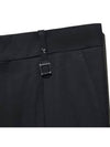 Men's Square Steel Logo Wool Straight Pants Black - WOOYOUNGMI - BALAAN 6