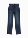 JEANS Women s High Rise Slim Straight Fit Blue Black Brushed Denim J224408 1BJ - CALVIN KLEIN - BALAAN 2