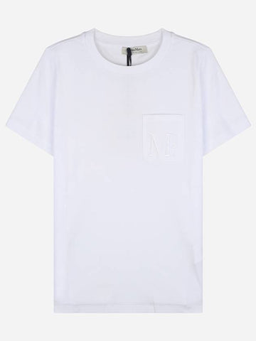 2429976011600 001 Madera cotton short sleeve t shirt white - MAX MARA - BALAAN 1