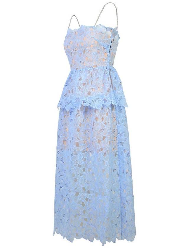 Self-Portrait Light Blue Polyester Dress - SELF PORTRAIT - BALAAN 2