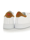 23S S USSN001 XB602006 BIANCO/TERRA stitch detail white & brown sneakers - KITON - BALAAN 9