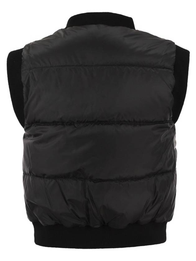 Asoft Water Repellent Padding Vest Black - MAX MARA - BALAAN 4