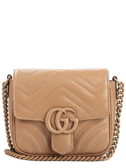 GG Marmont Shoulder Bag Beige - GUCCI - BALAAN 2