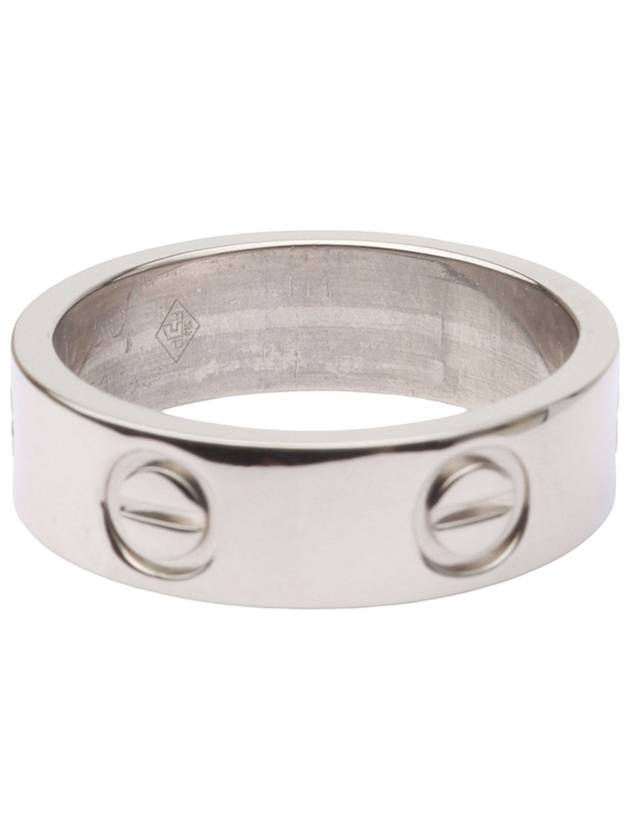 B40505 White Gold Classic Love Ring No 50 32702 - CARTIER - BALAAN 5