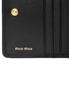 Matelasse Nappa Leather Card Wallet Black - MIU MIU - BALAAN 8