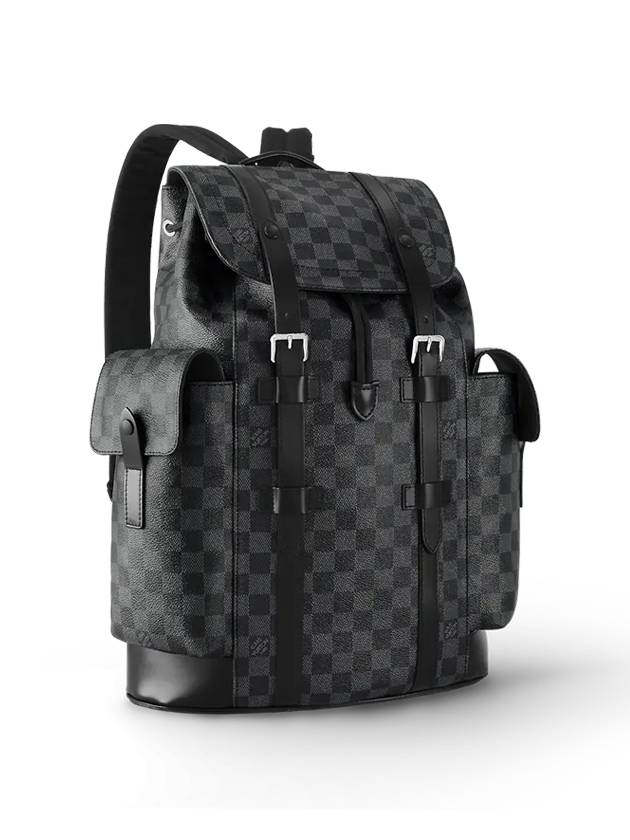 Christopher MM Damier Backpack Grey - LOUIS VUITTON - BALAAN 4