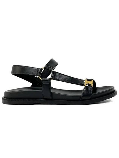 Maud Calfskin Triomphe Sandals Black - CELINE - BALAAN 2