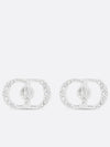 CD Icon Logo Earrings Silver - DIOR - BALAAN 2