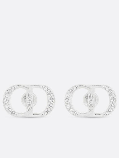 CD Icon Logo Earrings Silver - DIOR - BALAAN 2