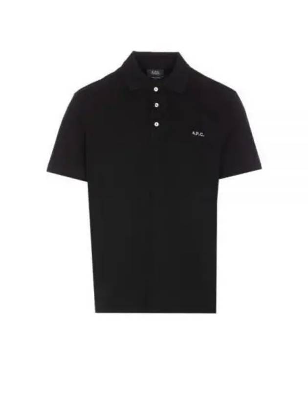 Carter Cotton Polo Shirt Black - A.P.C. - BALAAN 2