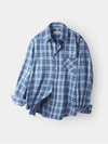 Forest Memory Check Shirt Blue - INDUST - BALAAN 9