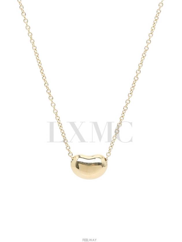 Tiffany Elsa Peretti Bean Design Pendant Yellow Gold Necklace 9mm - TIFFANY & CO. - BALAAN 6