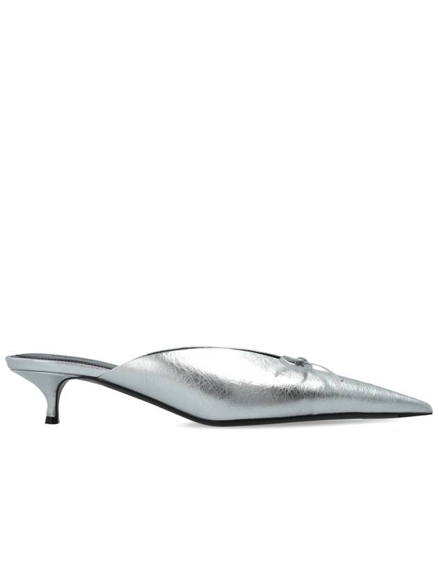 Balenciaga Heeled Mules Knife, Women's, Silver - BALENCIAGA - BALAAN 1