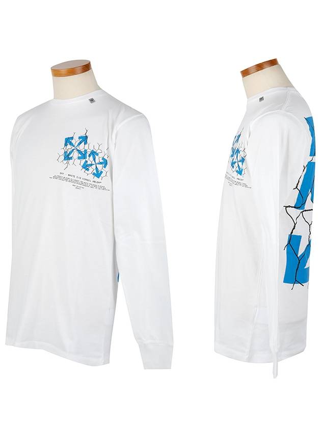 Fence Arrow Long Sleeve T-Shirt White - OFF WHITE - BALAAN 4