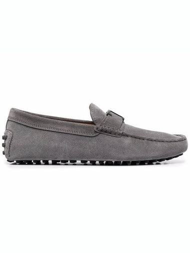 Gommino Suede Driving Shoes Grey - TOD'S - BALAAN 1