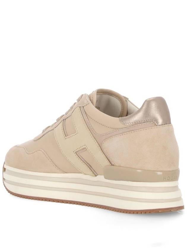 Hogan H483 Leather Platform Sneakers - HOGAN - BALAAN 3