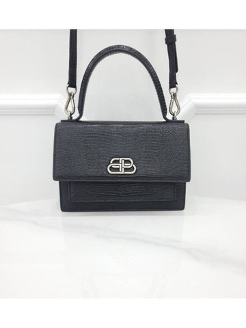 BB logo sharp top handle shoulder bag - BALENCIAGA - BALAAN 1