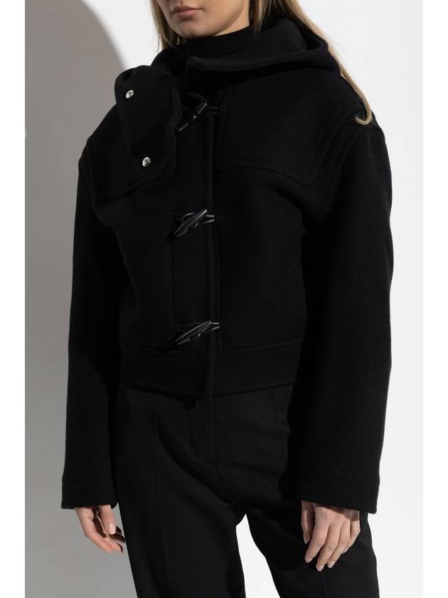 Jacquemus Wool Jacket With Hood, Women's, Black - JACQUEMUS - BALAAN 3