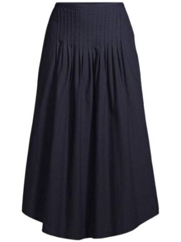 Olympia Midi Pleated Skirt Navy - A.P.C. - BALAAN 2