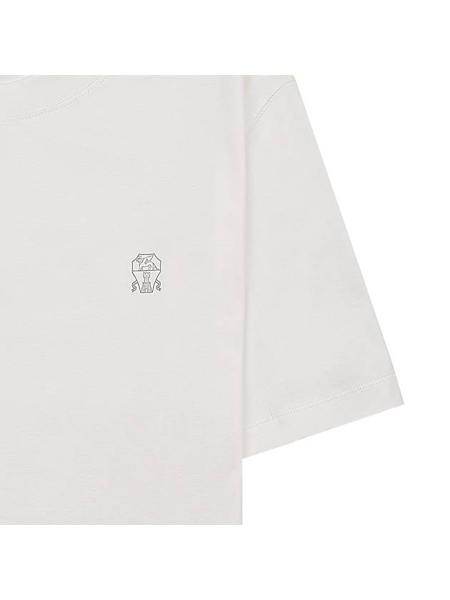 Logo Short Sleeve T-shirt White - BRUNELLO CUCINELLI - BALAAN 7