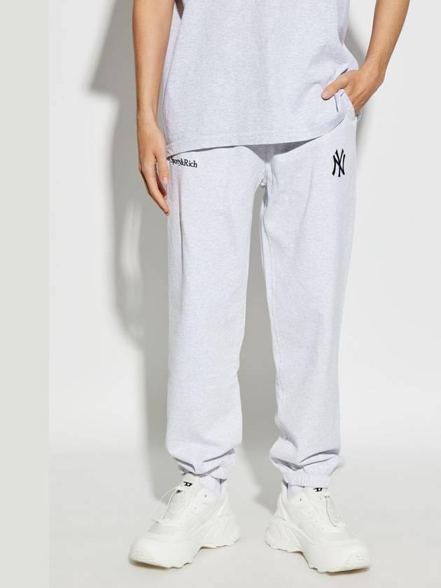 Sporty & Rich Trousers From The 47 & The New York Yankees Collection, Unisex, Grey - SPORTY & RICH - BALAAN 5