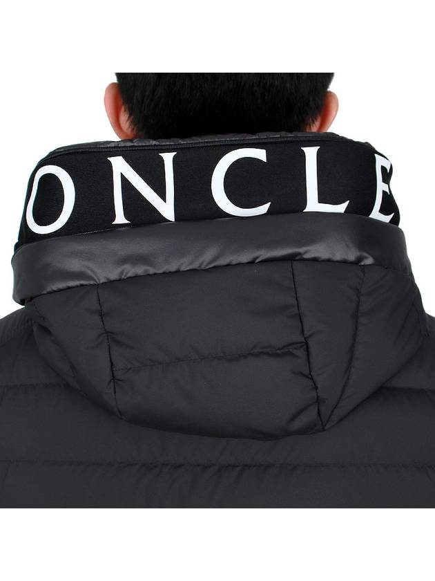 Bourget Hooded Down Vest Black - MONCLER - BALAAN 10