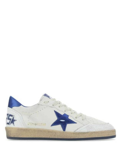 Men's Blue Tab Blue Star Low Top Sneakers White - GOLDEN GOOSE - BALAAN 2