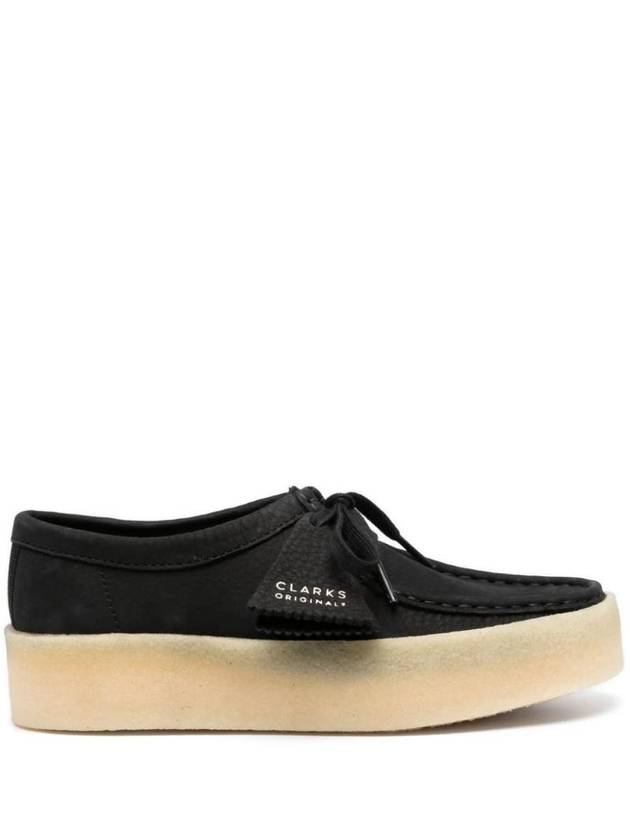 Wallabee Cup Nubuck Loafers Black - CLARKS - BALAAN 1