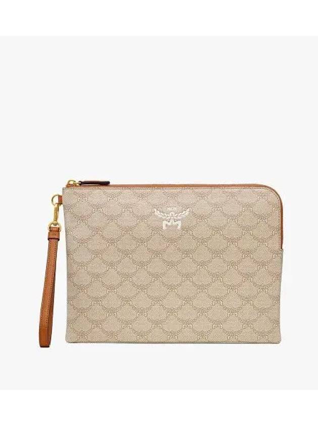 Himmel Lauretos Zipped Medium Pouch Beige - MCM - BALAAN 2