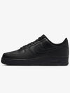 Air Force 1 07 Low Top Sneakers Triple Black - NIKE - BALAAN 3