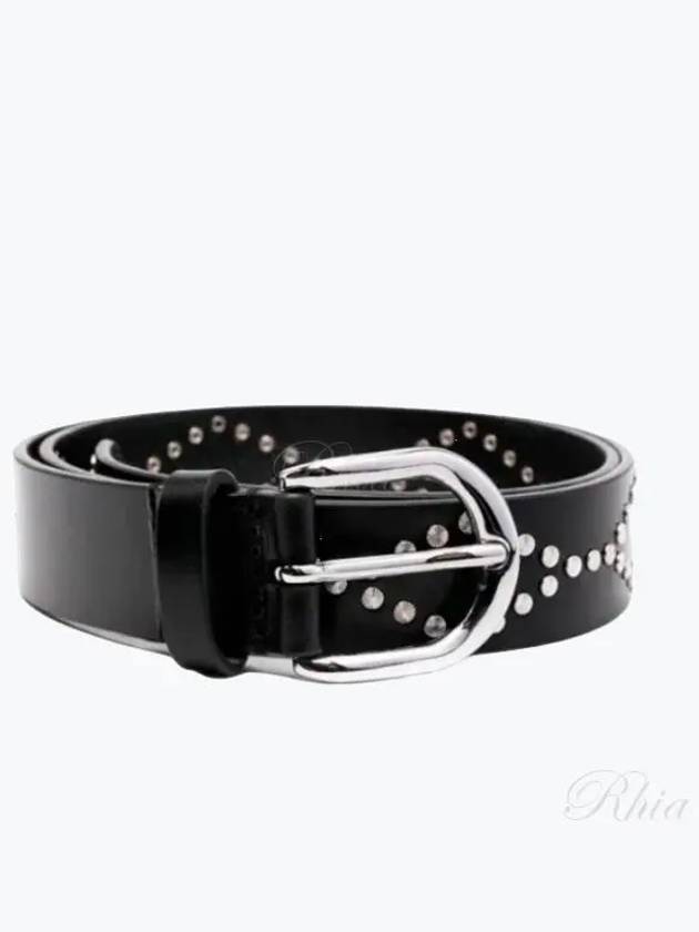 Liliana Studded Leather Belt Black - ISABEL MARANT - BALAAN 2